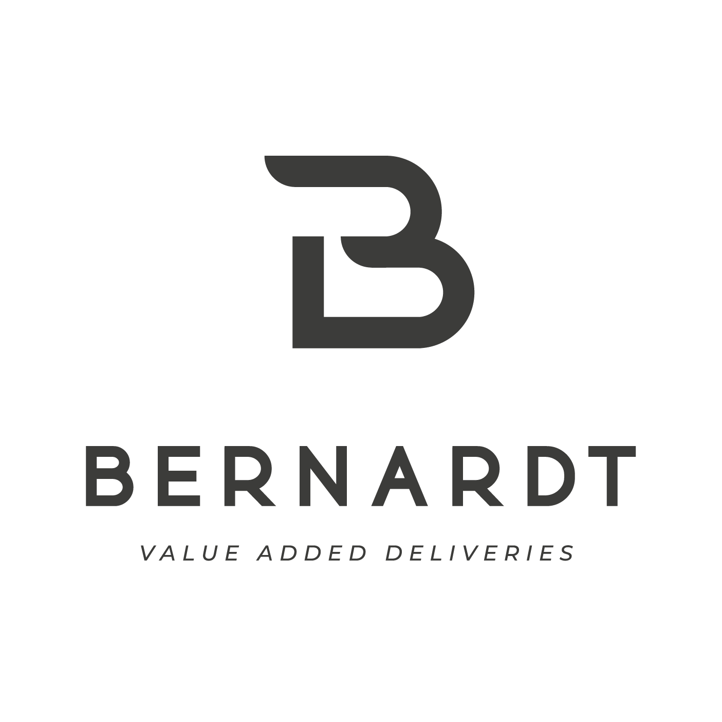 Logo Bernardt Vierkant Zwart